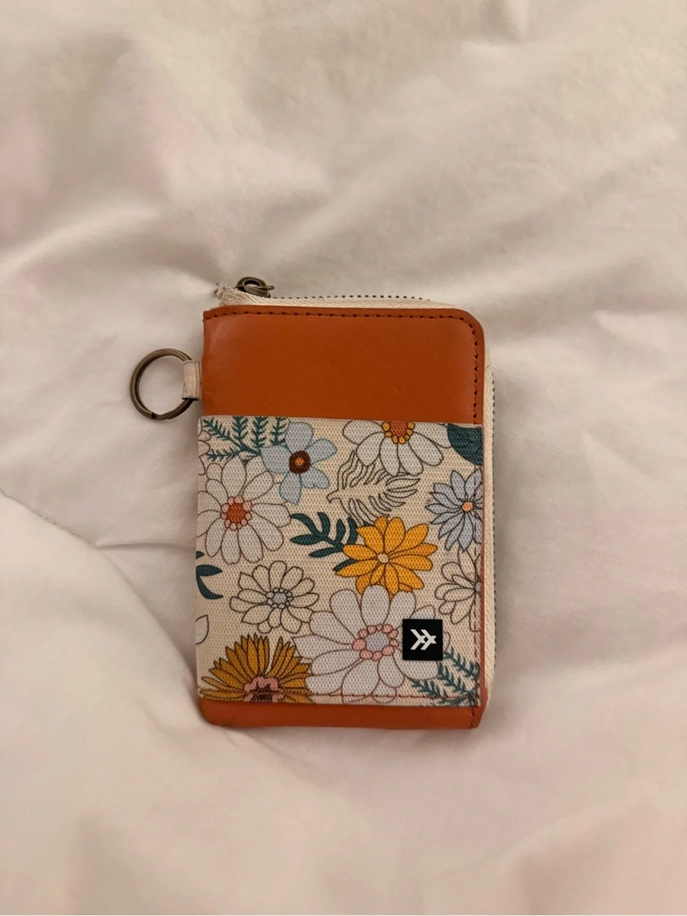 Floral Zip Card Case and Key Ring